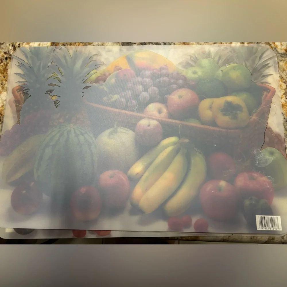 Vintage Fruit Clear‎ Place Mats - Set of 4 12